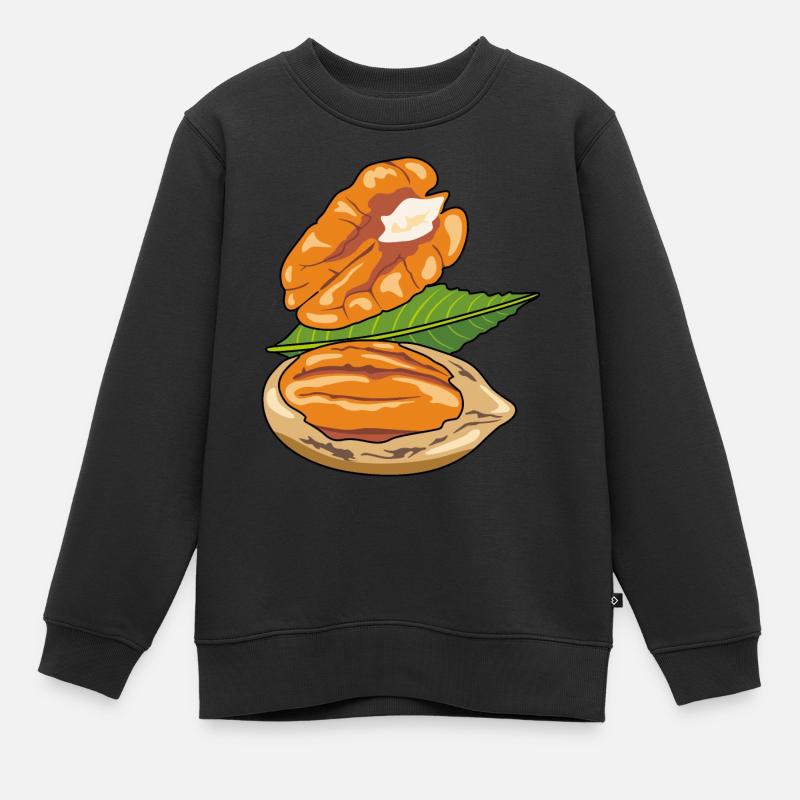 Noix de pécan - Sweat Premium enfant bio - noir