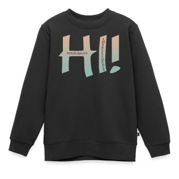HALLO MENSCHLICHE INTELLIGENZ - Kinder Premium Organic Sweatshirt - Schwarz - Vorne - AI Model Kid Female (0cm)