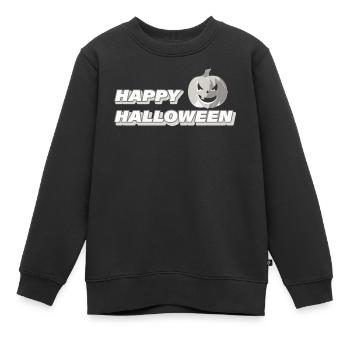 Joyeux halloween - Sweat Premium enfant bio - noir - Devant - AI Model Kid Female (0cm)