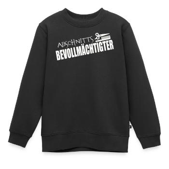 ABSCHNITTSBEVOLLMÄCHTIGTER - Kinder Premium Organic Sweatshirt - Schwarz - Vorne - AI Model Kid Female (0cm)