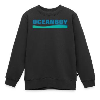 GARÇON OCÉAN - Sweat Premium enfant bio - noir - Devant - AI Model Kid Female (0cm)