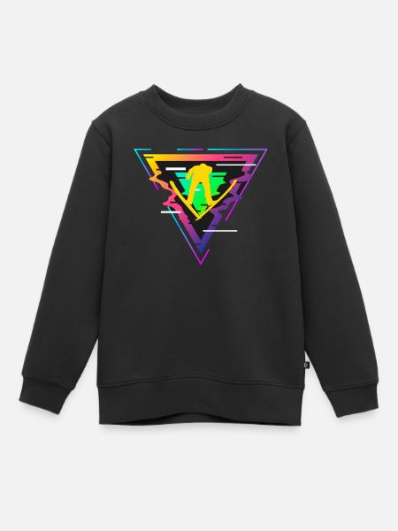 Skispringen - Kinder Premium Organic Sweatshirt - Schwarz
