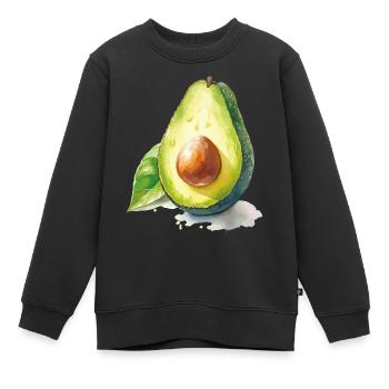 Avocado - Kinder Premium Organic Sweatshirt - Schwarz - Vorne - AI Model Kid Female (0cm)