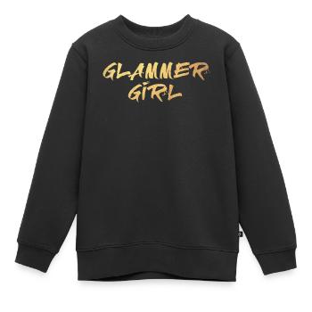 Glammer Girl Gold Luxus exklusiv Mädchen - Kinder Premium Organic Sweatshirt - Schwarz - Vorne - AI Model Kid Female (0cm)