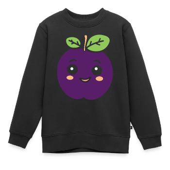 Prune - Sweat Premium enfant bio - noir - Devant - AI Model Kid Female (0cm)