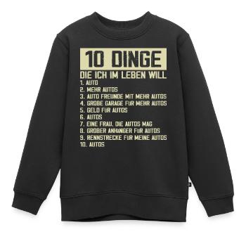 Tournevis de réglage de voiture - Sweat Premium enfant bio - noir - Devant - AI Model Kid Female (0cm)
