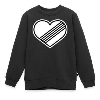Vollgas Herz gegen Tempolimit - Kinder Premium Organic Sweatshirt - Schwarz - Vorne - AI Model Kid Female (0cm)