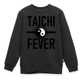 Taichi Fieber Luxus - Kinder Premium Organic Sweatshirt - Schwarz - Vorne - AI Model Kid Female (0cm)