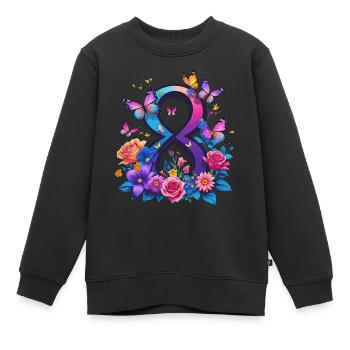 Frauentag: 8. Marsch gemeinsam für Stärke und Freiheit - Kinder Premium Organic Sweatshirt - Schwarz - Vorne - AI Model Kid Female (0cm)