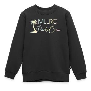 "MLLRC" Mallorca Party Crew - Tropisch - Pastell - Kinder Premium Organic Sweatshirt - Schwarz - Vorne - AI Model Kid Female (0cm)