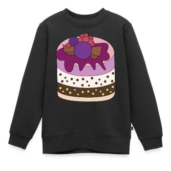 Tarte - Sweat Premium enfant bio - noir - Devant - AI Model Kid Female (0cm)