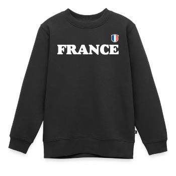 need_image - Kinder Premium Organic Sweatshirt - Schwarz - Vorne - AI Model Kid Female (0cm)