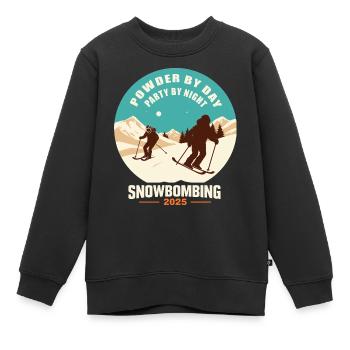 Snowbombing 2025 - Kinder Premium Organic Sweatshirt - Schwarz - Vorne - AI Model Kid Female (0cm)