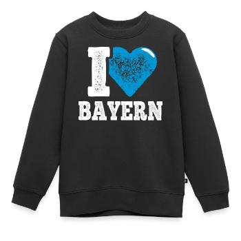 I Love Freistaat Bayern - Kinder Premium Organic Sweatshirt - Schwarz - Vorne - AI Model Kid Female (0cm)
