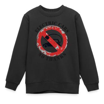Voitures électriques Non Merci Avis clair - Sweat Premium enfant bio - noir - Devant - AI Model Kid Female (0cm)