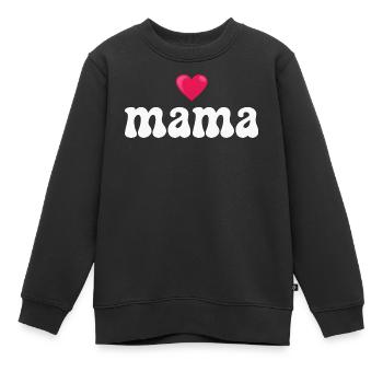 Maman Maman - Sweat Premium enfant bio - noir - Devant - AI Model Kid Female (0cm)