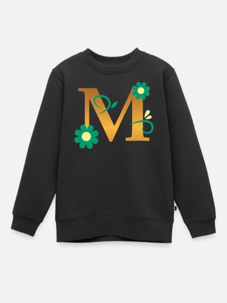 M - Kinder Premium Organic Sweatshirt - Schwarz