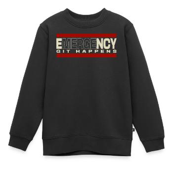 Nerd geek git d’urgence se produit - Sweat Premium enfant bio - noir - Devant - AI Model Kid Female (0cm)