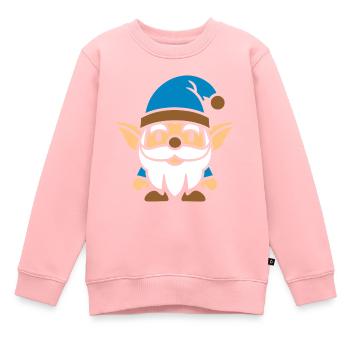 Zwerg - Kinder Premium Organic Sweatshirt - Rosa - Vorne - AI Model Kid Female (0cm)