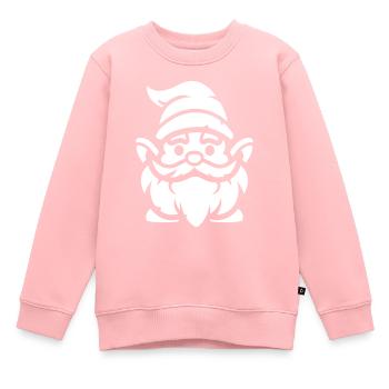 Zwerg - Kinder Premium Organic Sweatshirt - Rosa - Vorne - AI Model Kid Female (0cm)