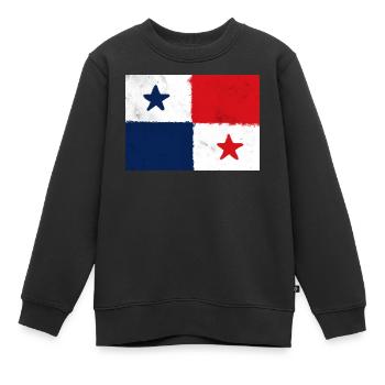 Flagge von Panama - Kinder Premium Organic Sweatshirt - Schwarz - Vorne - AI Model Kid Female (0cm)