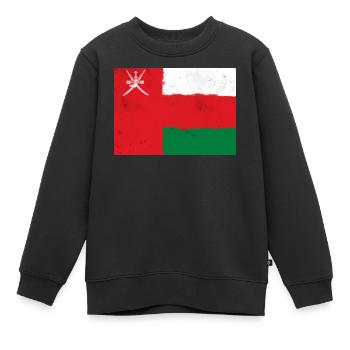 Drapeau d’Oman - Sweat Premium enfant bio - noir - Devant - AI Model Kid Female (0cm)
