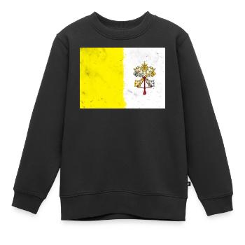 Flagge des Vatikans - Kinder Premium Organic Sweatshirt - Schwarz - Vorne - AI Model Kid Female (0cm)