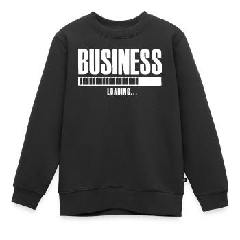 Business Loading Entreprise en ligne Affilié - Sweat Premium enfant bio - noir - Devant - AI Model Kid Female (0cm)