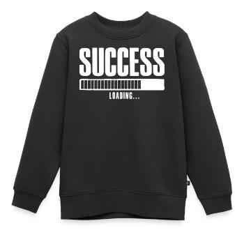 Succès Chargement Entreprise en ligne Affilié - Sweat Premium enfant bio - noir - Devant - AI Model Kid Female (0cm)