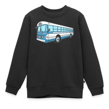 Bus - Kinder Premium Organic Sweatshirt - Schwarz - Vorne - AI Model Kid Female (0cm)
