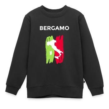 Sweat à capuche Begamo - Sweat Premium enfant bio - noir - Devant - AI Model Kid Female (0cm)
