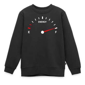 Jauge de carburant vibrante design abstrait - Sweat Premium enfant bio - noir - Devant - AI Model Kid Female (0cm)