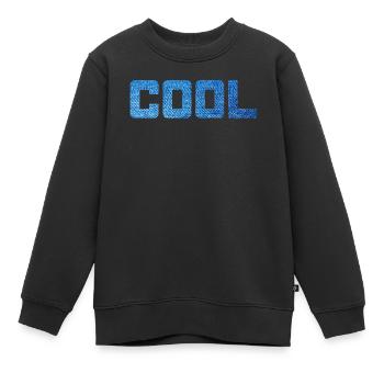 Cool Jeans Muster Party stylish Statement Vibes - Kinder Premium Organic Sweatshirt - Schwarz - Vorne - AI Model Kid Female (0cm)