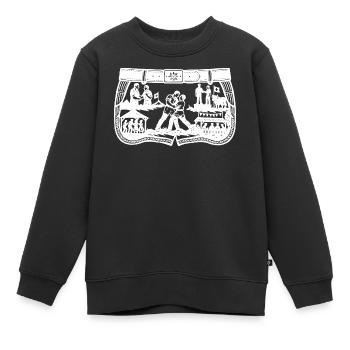 Zwilch Schwingerhose_2_white - Kinder Premium Organic Sweatshirt - Schwarz - Vorne - AI Model Kid Female (0cm)