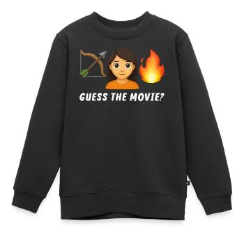 Wild Adventure Illustration mit feministischem Thema - Kinder Premium Organic Sweatshirt - Schwarz - Vorne - AI Model Kid Female (0cm)