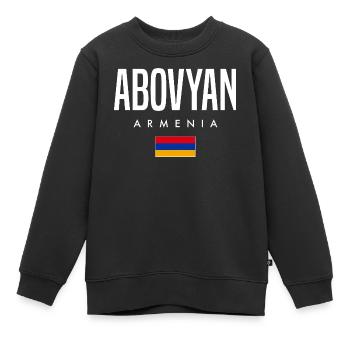 Abovyan, Arménie - Sweat Premium enfant bio - noir - Devant - AI Model Kid Female (0cm)