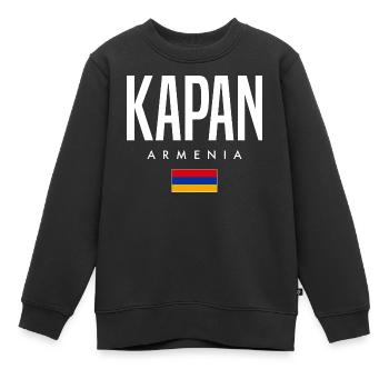 Kapan, Arménie - Sweat Premium enfant bio - noir - Devant - AI Model Kid Female (0cm)
