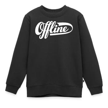 Offline Statement - Kinder Premium Organic Sweatshirt - Schwarz - Vorne - AI Model Kid Female (0cm)