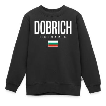 Dobrich Bulgarien - Kinder Premium Organic Sweatshirt - Schwarz - Vorne - AI Model Kid Female (0cm)