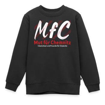 Chemnitz Mut für Chemnitz - Kinder Premium Organic Sweatshirt - Schwarz - Vorne - AI Model Kid Female (0cm)