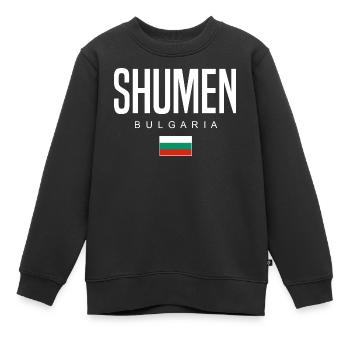 Shumen Bulgarien - Kinder Premium Organic Sweatshirt - Schwarz - Vorne - AI Model Kid Female (0cm)