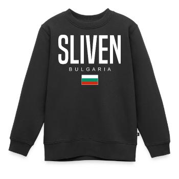 Sliven Bulgarien - Kinder Premium Organic Sweatshirt - Schwarz - Vorne - AI Model Kid Female (0cm)