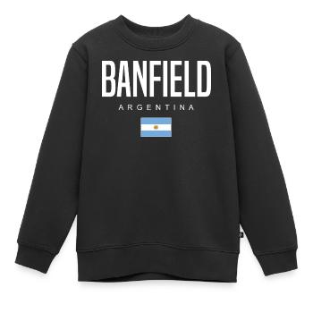 Banfield Argentine Argentin - Sweat Premium enfant bio - noir - Devant - AI Model Kid Female (0cm)