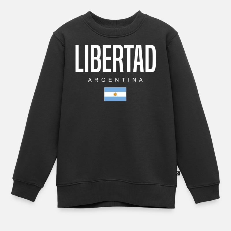 Libertad Argentine Argentin - Sweat Premium enfant bio - noir