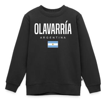 Olavarria Argentine Argentins - Sweat Premium enfant bio - noir - Devant - AI Model Kid Female (0cm)