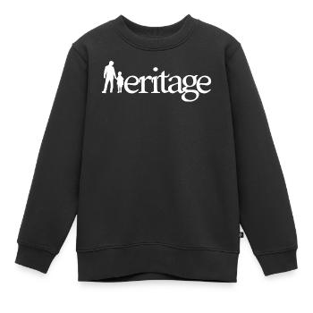 ERBE! (Familie, Vater, Mutter, Kinder) - Kinder Premium Organic Sweatshirt - Schwarz - Vorne - AI Model Kid Female (0cm)