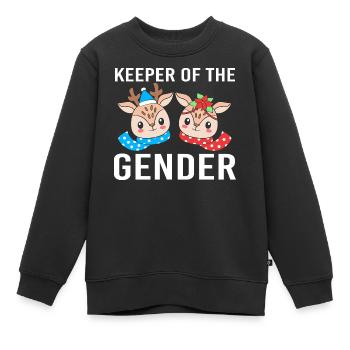 Gardien de la révélation du genre - Sweat Premium enfant bio - noir - Devant - AI Model Kid Female (0cm)