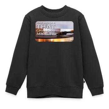 L’aiguille qui a changé ma vie - Sweat Premium enfant bio - noir - Devant - AI Model Kid Female (0cm)