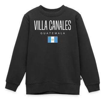 Villa Canales Guatemala Guatemalteken - Sweat Premium enfant bio - noir - Devant - AI Model Kid Female (0cm)