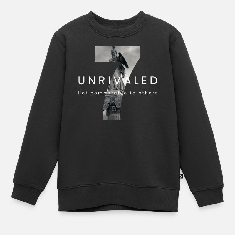 Design de figurine de héros incomparable - Sweat Premium enfant bio - noir